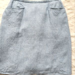 Talbots Petite Irish linen skirt size 8